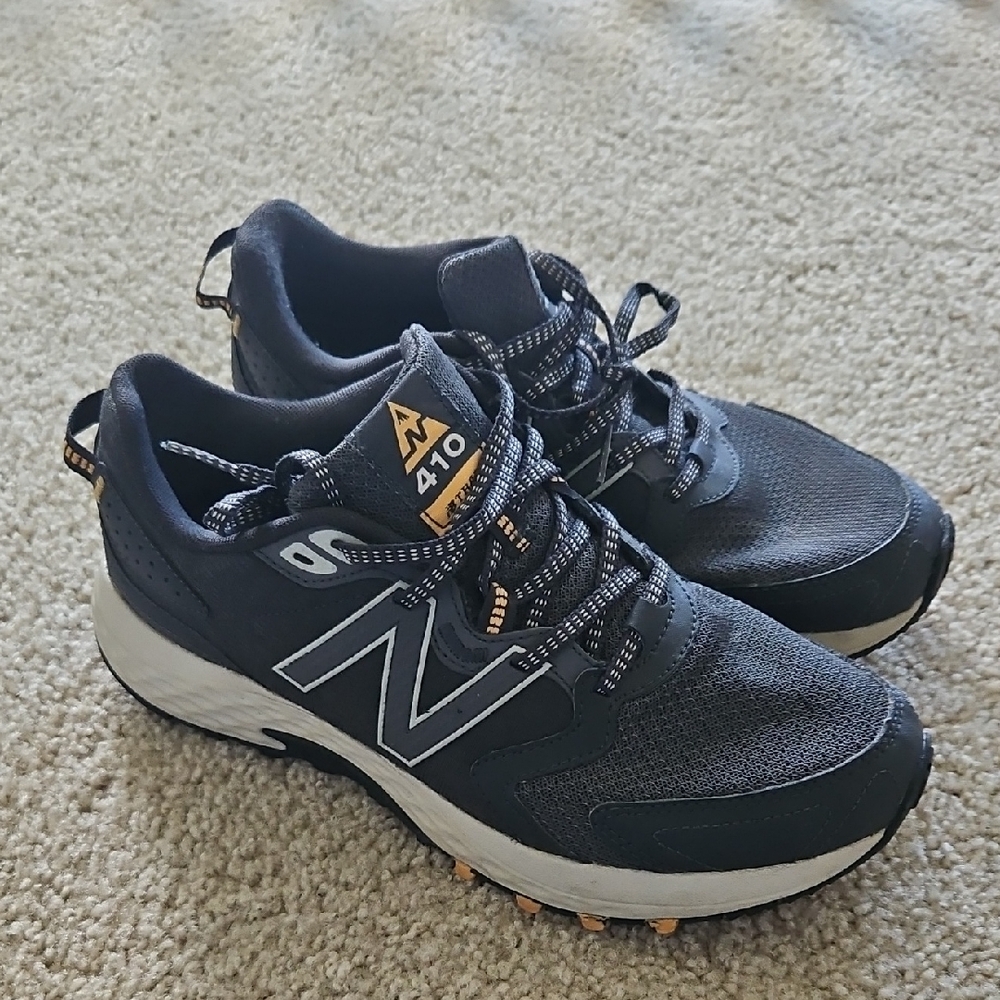 New Balance Blue and White Trail Shoes
